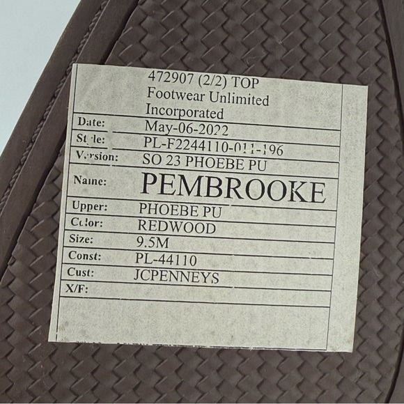 Frye & Co Women’s Vegan Leather Ankle Booties Buckle Block Heel Redwood 9.5 - Picture 11 of 16